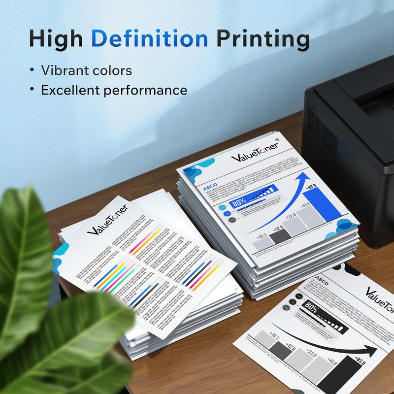 Valuetoner خراطيش حبر Valuetoner 201X سوداء بديلة لخراطيش HP 201X 201A CF400X CF400A عالية الإنتاج لطابعات Color Laserjet Pro MFP M252dw M277c6 M277dw M277n M252n M277 (عبوة 2، سوداء) - Image 4